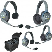 Eartec Ultralite 4-person Full-duplex Wireless Intercom With 2 Single-ear & 2 Dual-ear Headsets (1.9 Ghz, Eu)