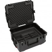 Skb Iseries Injection-molded For 4-wireless With 2u Fly Rack With Wheels (black)