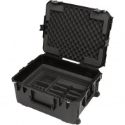 Skb Iseries Injection-molded For 4-wireless With 2u Fly Rack With Wheels (black)