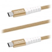 Naztech Usb Type-c Male Braided Cable (4', Gold)