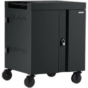 Bretford Cube Cart 16-device Charging Cart With 90° Doors (black)