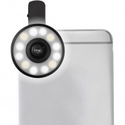 Bower 4-piece Led Lens Kit For Smartphones (fisheye, Macro, Wide-angle, And Led Lights)