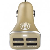 Hypergear 4-port Usb Car Charger (gold)