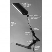 Alzo 100 Led 2-light Kit With Table Stands For Product Photography