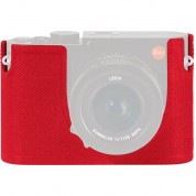 Leica Protector For Q Typ 116 Half Case (red, Leather)