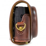 Megagear Ever Ready Leather Camera Case For Sony Cyber-shot Dsc-hx90v Or Dsc-hx80b (light Brown)