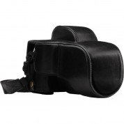 Megagear Ever Ready Leather Camera Case For Fujifilm X-e3 With 23mm Or 18-55mm Lens (black)