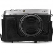 Megagear Ever Ready Leather Camera Case For Fujifilm X-e3 With 23mm Or 18-55mm Lens (black)