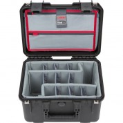 Skb Iseries 1510-9 Waterproof Utility Case With Foam Dividers And Lid Organizer (black)