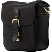 Megagear Leather Camera Messenger Bag (black)