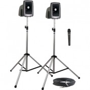 Anchor Audio Mega-dp1-h Megavox 2 Deluxe Package With Wired Companion Speaker, Two Stands & One Wireless Handheld Microphone