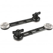 Camvate Nato Rail Rosette Extension Arm (black Thumbscrew, 2-pack)