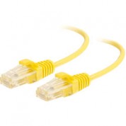 C2g Rj45 Male To Rj45 Male Slim Cat 6 Patch Cable (7', Yellow)