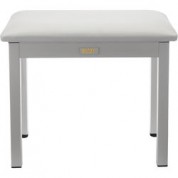 Auray Pbm-fw Metal Frame Piano Bench (white)