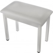 Auray Pbm-fw Metal Frame Piano Bench (white)