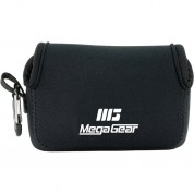 Megagear Ultralight Neoprene Camera Case For Panasonic Lumix Zs200, Tz200, Leica C-lux (black)