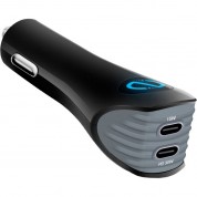 Naztech 30w Dual Port Usb Type-c Pd Car Charger