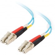 C2g Lc To Lc Male 50/125 Duplex Multi-mode Om3 Fiber Optic Cable (82', Aqua, Riser)