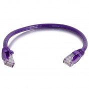 C2g Cat 6 Snagless Unshielded Patch Cable (2', Purple)