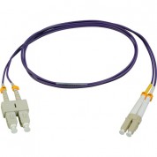 Camplex Om4 Premium Bend Tolerant Multimode Duplex Lc To Sc Fiber Patch Cable (6.6', Purple)