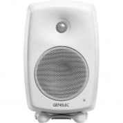 Genelec G Two 2-way Powered Bookshelf Speaker (white, Single)