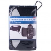 Qvs 19-piece Technician's Tool Pouch (black)