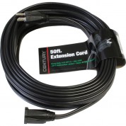 Century Wire And Cable 14 Awg Flat Spt-3 Extension Cord (50', Black)