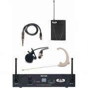 Cad Stageselect Wx1610 Wireless Bodypack System With Lavalier, Earworn Mic, And Guitar Cable (g: 542 To 564 Mhz)