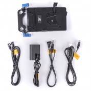 Digitalfoto Solution Limited V-mount Power Plate With Usb, 7.2v, 12v, And D-tap Outputs And 15mm Rod Clamp