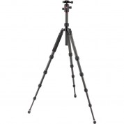 Oben Ct-3565 Carbon Fiber Travel Tripod And Bz-217t Triple-action Ball Head