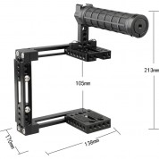 Camvate Dual-use Adjustable Cage With Rubber Top Handle (basic)