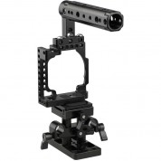 Camvate Camera Cage With Cheese Handle & Quick Release Baseplate For A6500/a6300/a6000