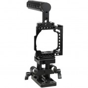 Camvate Camera Cage With Cheese Handle & Quick Release Baseplate For A6500/a6300/a6000