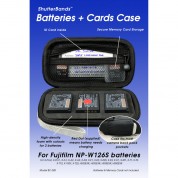 Shutterbands Batteries And Cards Case For Fujifilm Np W126s Battery (gray)