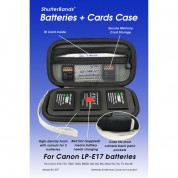 Shutterbands Batteries And Cards Case For Canon Lp E17 Battery (gray)