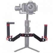 Digitalfoto Solution Limited Ares Dual-spring Handle For Single-handed Dji Rs 2/3/3 Pro & Zhiyun Crane Gimbals