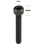 Camvate 15-piece M4 Male Thread Socket Cap Screw Set (8, 10, 22mm)