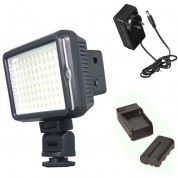 Bescor Xt96 On-camera Light Kit With Battery, Charger, And Ac Adapter