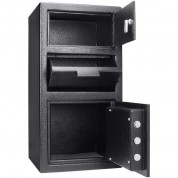 Barska 0.7/0.8 Cubic Foot Two-compartment Depository Safe