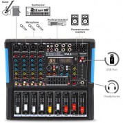 Pyle Pro 4-channel Bluetooth Studio Mixer And Dj Controller Audio Mixing Console System