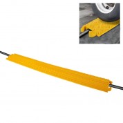 Pyle Pro Drop-over Cable Protector Ramp (yellow, 39.4 X 5.1 X 0.8