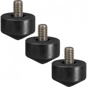 Gitzo 33mm Interchangeable Rubber Foot (set Of 3)