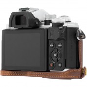 Megagear Ever Ready Pu Leather Half Case And Strap For Olympus Om-d E-m10 Mark Ii, E-m10 (dark Brown)