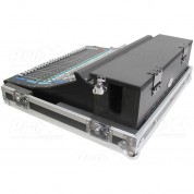 Prox Sq7 Console Flight Case With Doghouse And Wheels