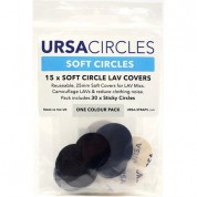 Remote Audio Ursa Soft Circles Lavalier Mic Cover (15-pack, Black)