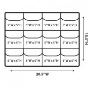 Harrison Lid Organizer Panel For Pelican 1560 (20.5 X 15.5