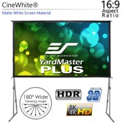 Elite Screens Yard Master Plus Folding Projection Screen (145