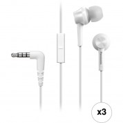 Panasonic Rp-tcm115 In-ear Headphones Kit (white, 3 Pair)