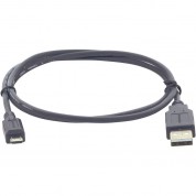 Kramer Usb-a 2.0 To Micro-usb Cable (3', Gray)