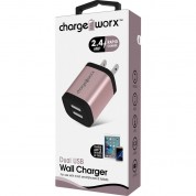 Chargeworx Dual Usb-a Wall Charger (rose Gold)